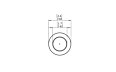 Round Nº 2 - Technical Drawing / Top by Blinde Design